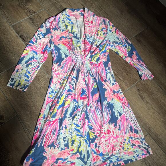 Lilly Pulitzer Dresses & Skirts - Lilly Pulitzer Margate Sunken Treasure Indigo Dress Small